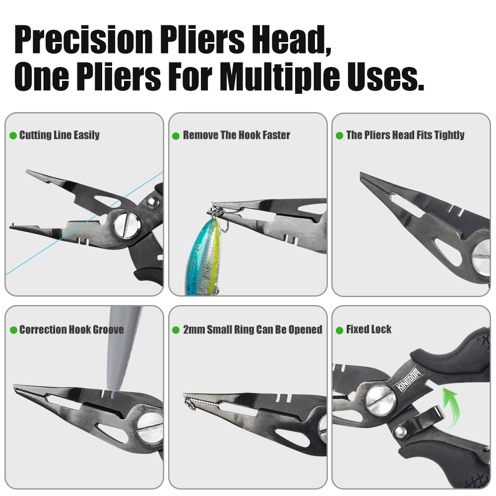 Kingdom Fishing Pliers Multifu - Fishing Hook Remover review and price