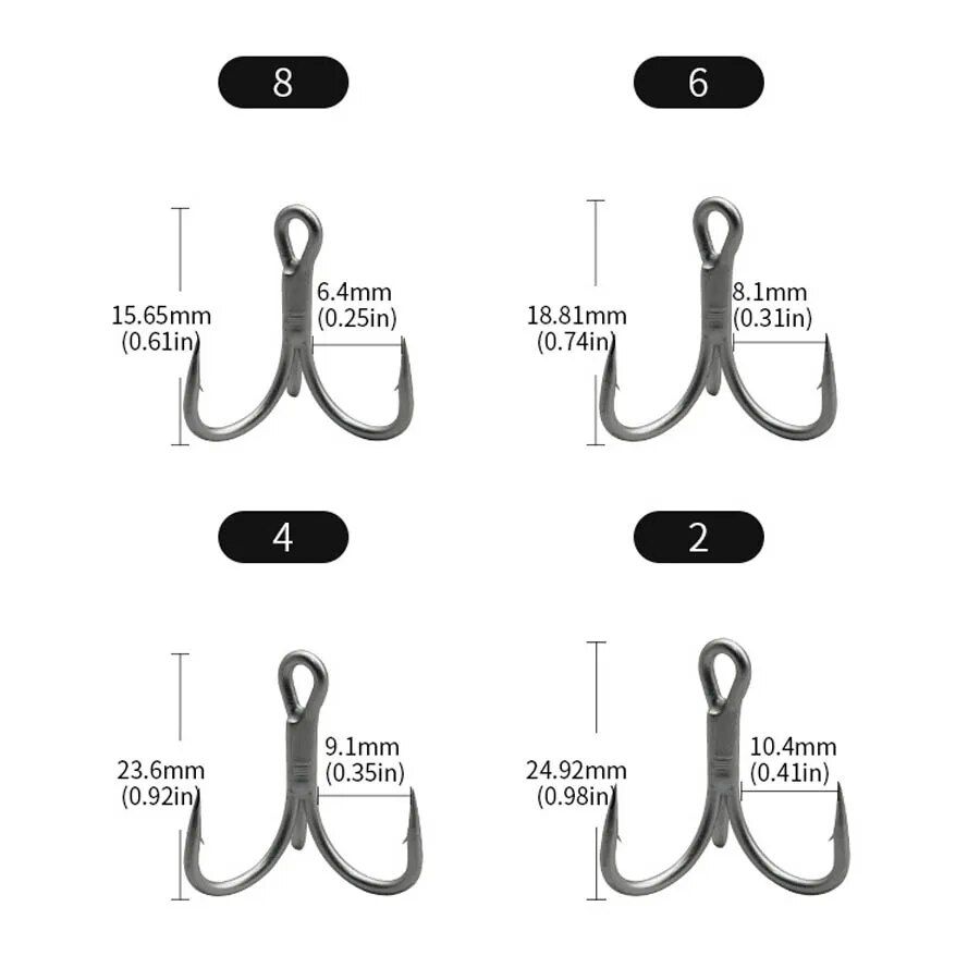 Fishing Treble Hooks High Carb - Fishing Hook Barbless review and price