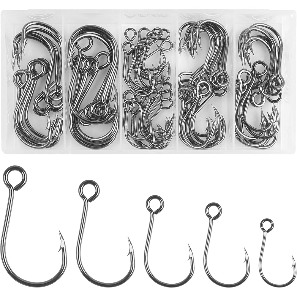 70Pcs Fishing Inline Single Ho - Fishing Hook Offset review and price