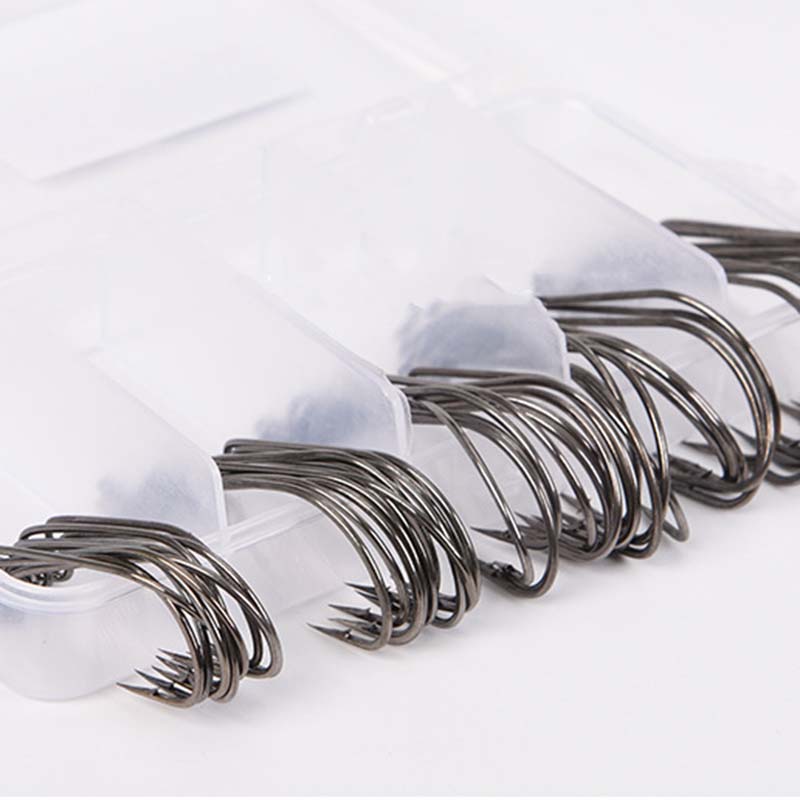 50Pcs/Box High Carbon Steel Fi - Fishing Hook Offset review and price